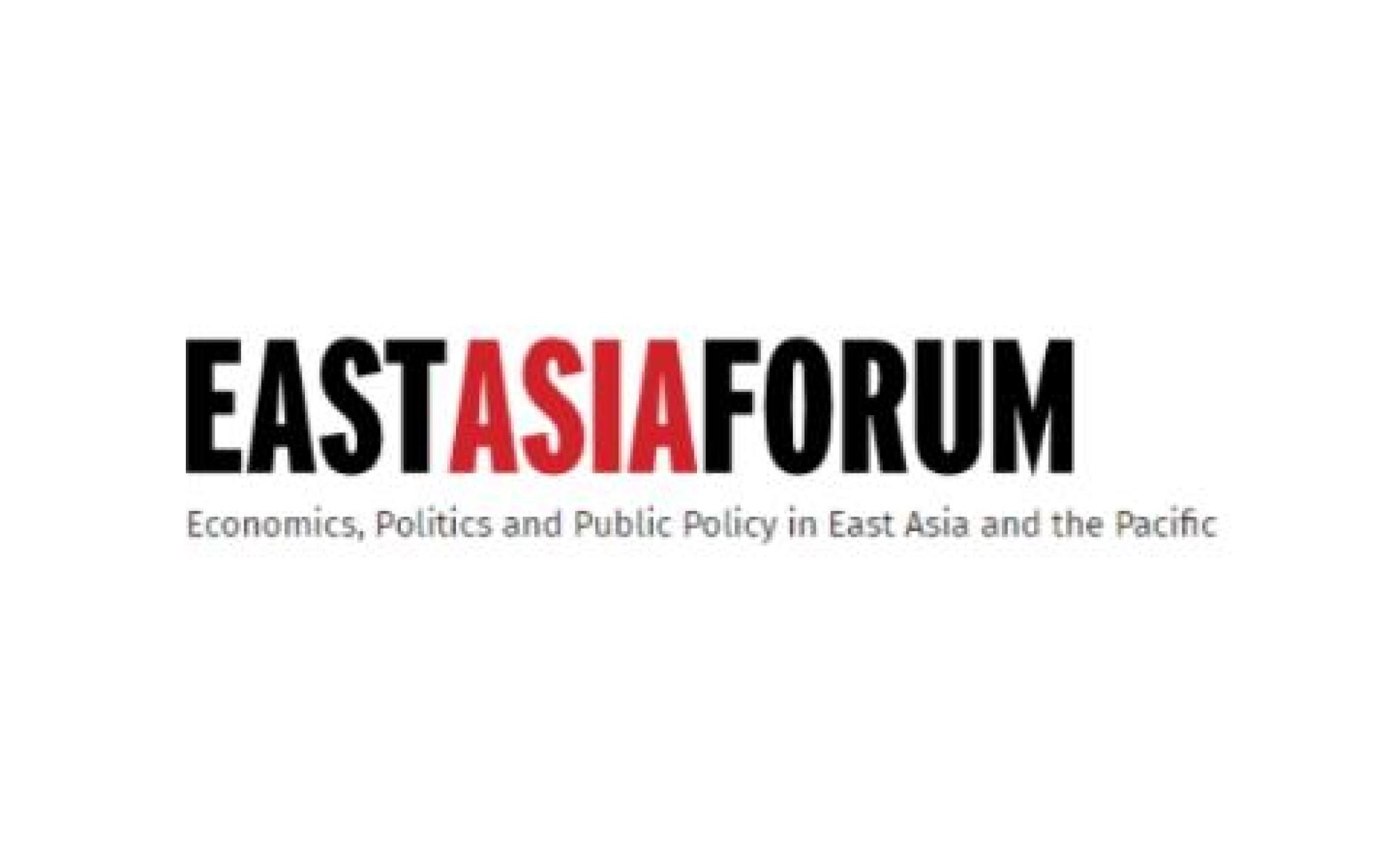 East Asia Forum banner - Economics, Politics and Public Policy in East Asia and the Pacific